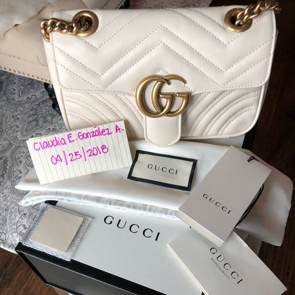 Gucci Handbags - Gucci marmont matelasse mini bag